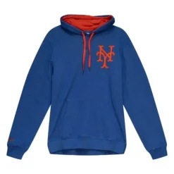 Men Mitchell & Ness Hoodies & Sweatshirts-Classic French Terry Hoody New York Mets