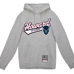 Men Mitchell & Ness Hoodies & Sweatshirts-College Tailsweep Pullover Howard University