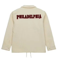 Men Mitchell & Ness Jackets & Outerwear-Collegiate Coaches Jacket Philadelphia Phillies