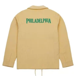 Men Mitchell & Ness Jackets & Outerwear-Collegiate Coaches Jacket Philadelphia Eagles