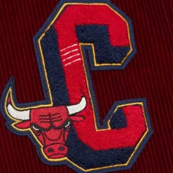 Men Mitchell & Ness Jackets & Outerwear-Collegiate Coaches Jacket Chicago Bulls