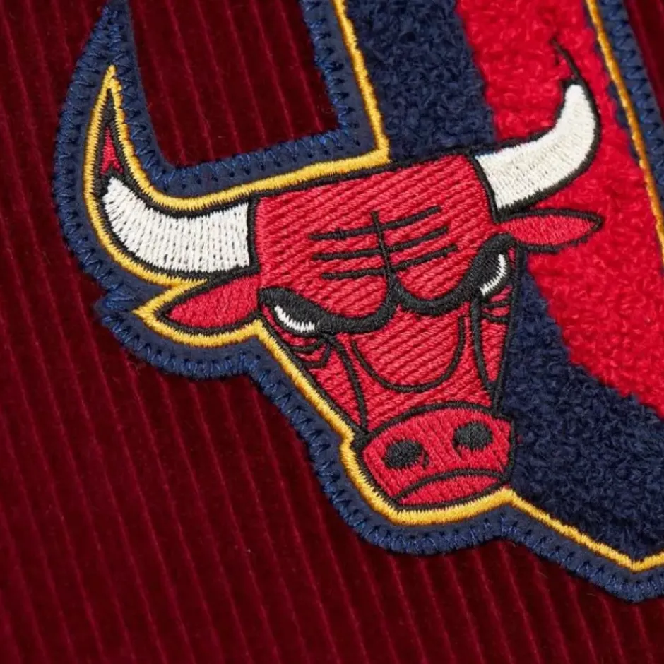 Men Mitchell & Ness Jackets & Outerwear-Collegiate Coaches Jacket Chicago Bulls
