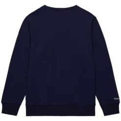 Men Mitchell & Ness Hoodies & Sweatshirts-Collegiate Crew Fleece Chicago Bulls