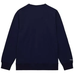 Men Mitchell & Ness Hoodies & Sweatshirts-Collegiate Crew Fleece Philadelphia 76Ers