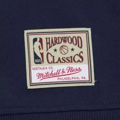 Men Mitchell & Ness Hoodies & Sweatshirts-Collegiate Crew Fleece Philadelphia 76Ers