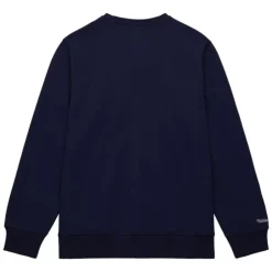 Men Mitchell & Ness Hoodies & Sweatshirts-Collegiate Crew Fleece Seattle Supersonics