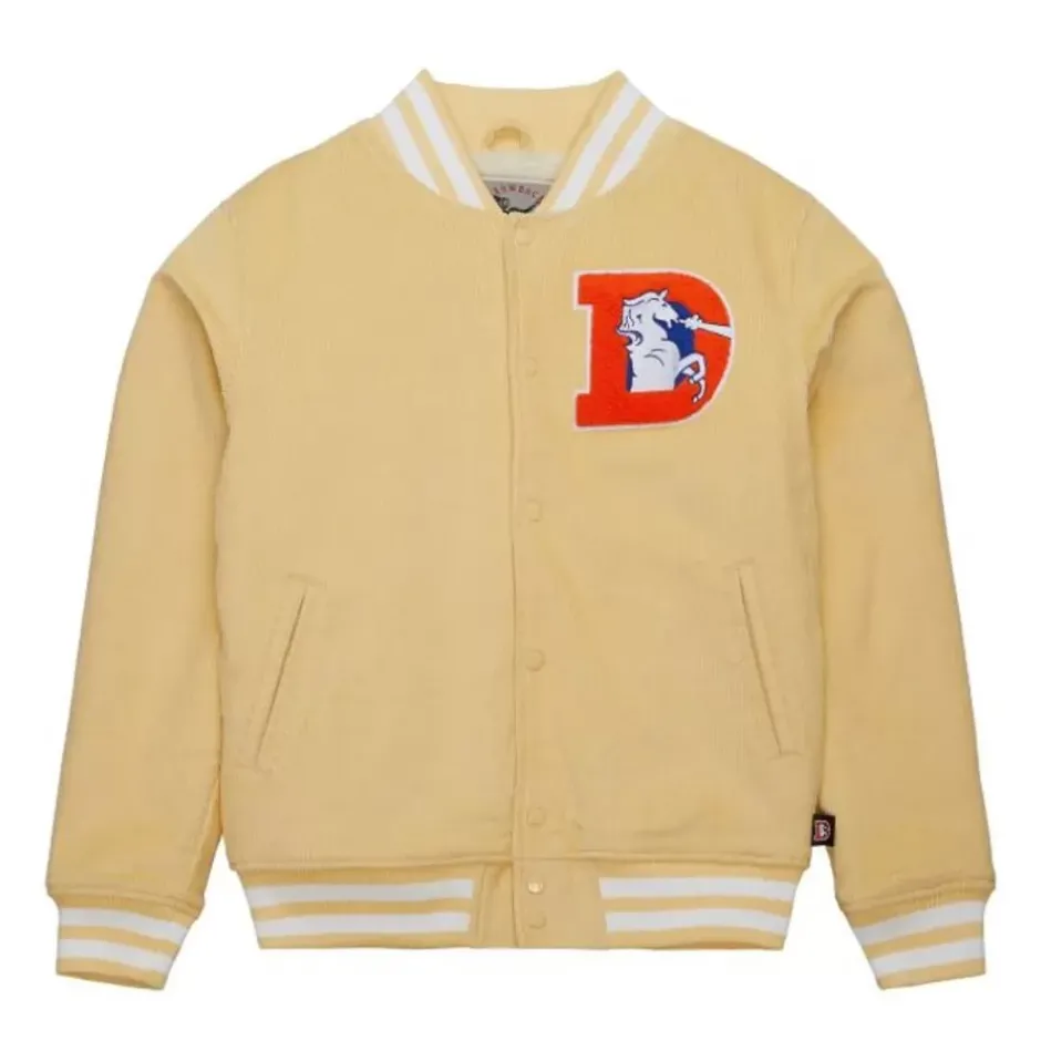 Men Mitchell & Ness Jackets & Outerwear-Collegiate Varsity Jacket Denver Broncos