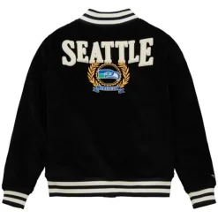 Men Mitchell & Ness Jackets & Outerwear-Collegiate Varsity Jacket Seattle Seahawks