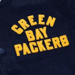 Men Mitchell & Ness Jackets & Outerwear-Collegiate Varsity Jacket Green Bay Packers