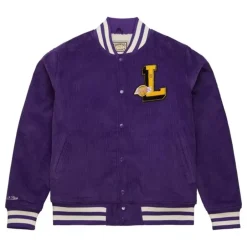 Men Mitchell & Ness Jackets & Outerwear-Collegiate Varsity Jacket Los Angeles Lakers