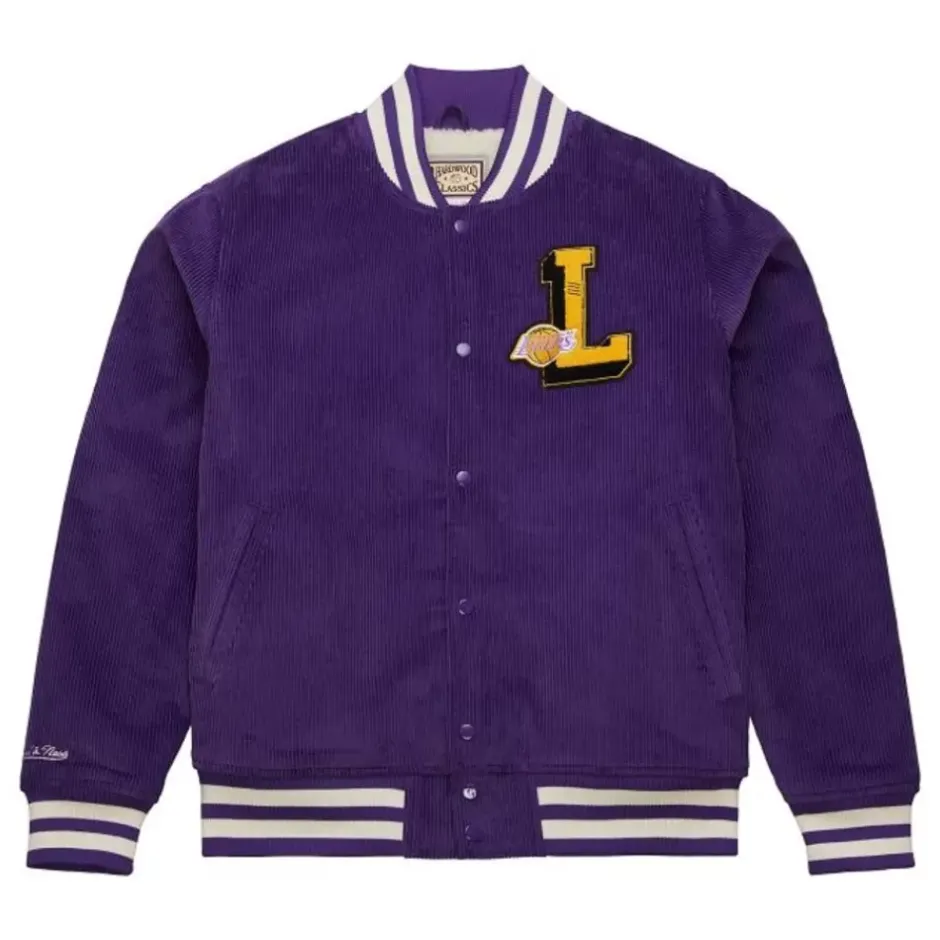 Men Mitchell & Ness Jackets & Outerwear-Collegiate Varsity Jacket Los Angeles Lakers