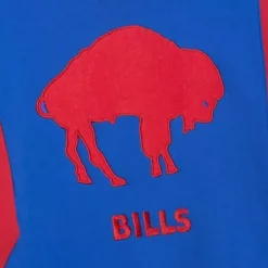 Men Mitchell & Ness Hoodies & Sweatshirts-Color Blocked Fleece 2.0 Buffalo Bills