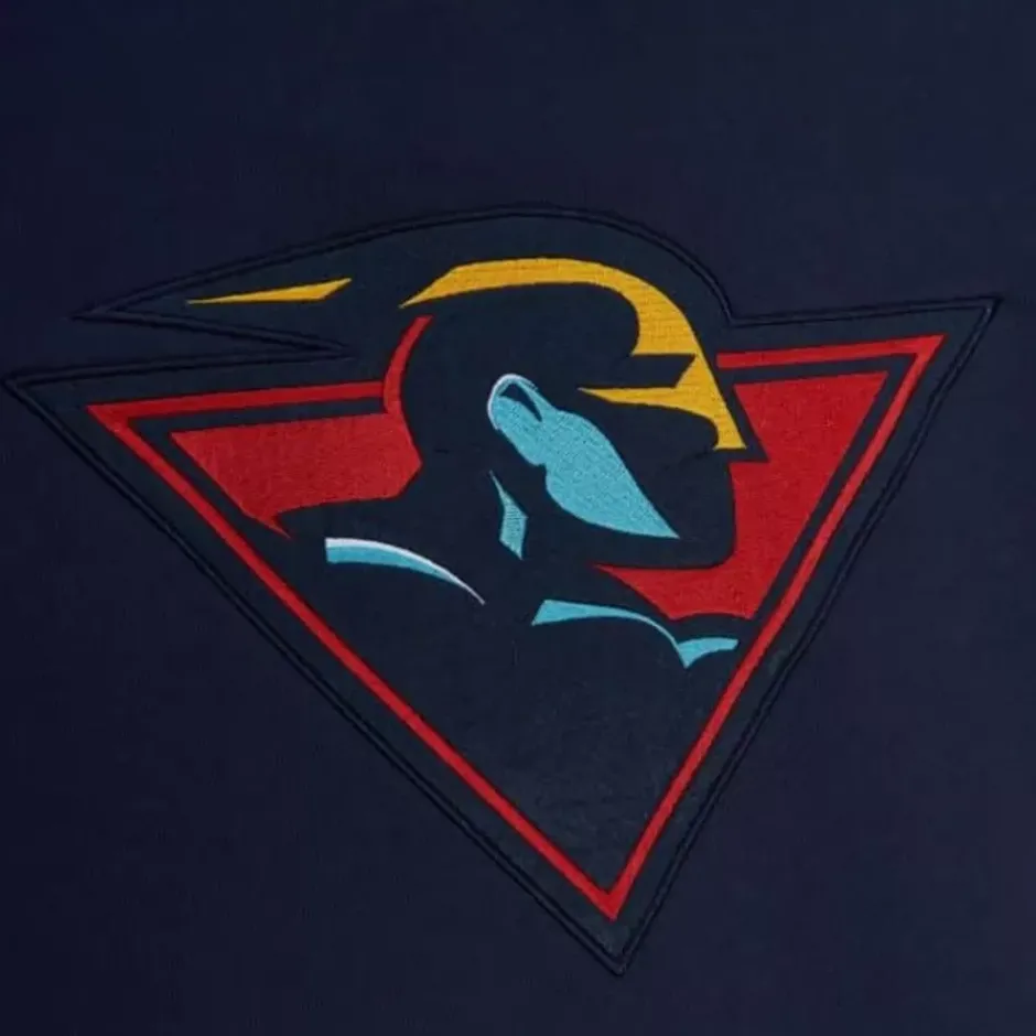 Men Mitchell & Ness Hoodies & Sweatshirts-Color Blocked Fleece 2.0 Golden State Warriors