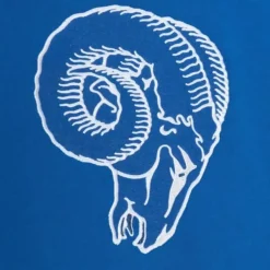 Men Mitchell & Ness Hoodies & Sweatshirts-Color Blocked Fleece 2.0 Los Angeles Rams