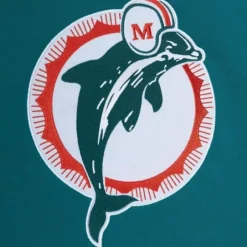 Men Mitchell & Ness Hoodies & Sweatshirts-Color Blocked Fleece 2.0 Miami Dolphins