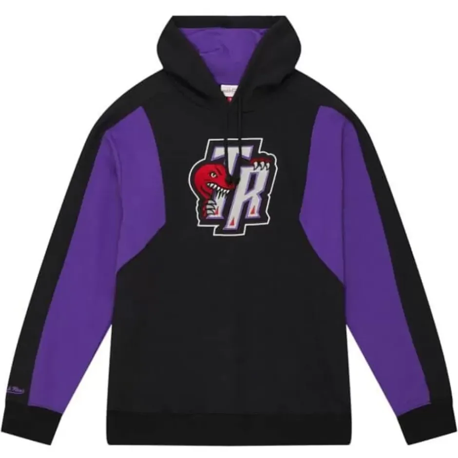 Men Mitchell & Ness Hoodies & Sweatshirts-Color Blocked Fleece 2.0 Toronto Raptors