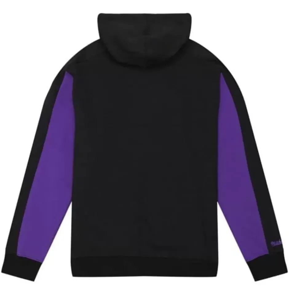 Men Mitchell & Ness Hoodies & Sweatshirts-Color Blocked Fleece 2.0 Toronto Raptors