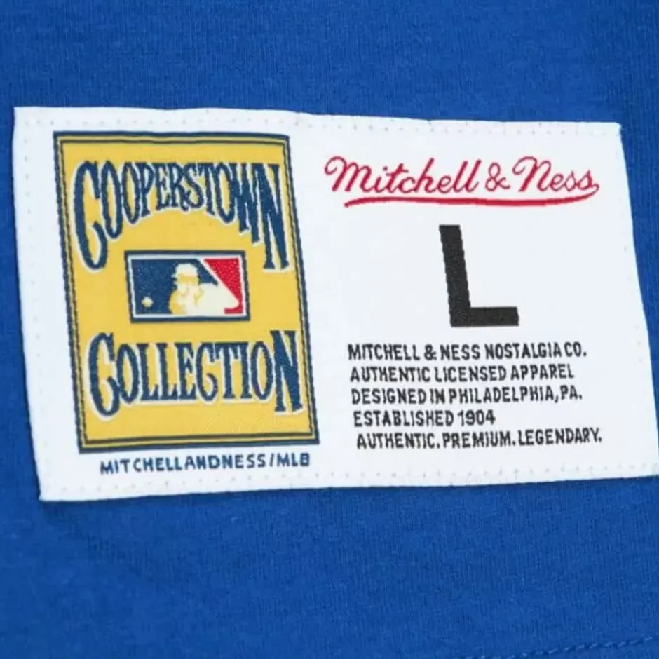 Men Mitchell & Ness T-Shirts & Tops-Color Blocked Ss Tee Atlanta Braves