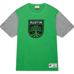 Men Mitchell & Ness T-Shirts & Tops-Color Blocked Ss Tee Austin Fc