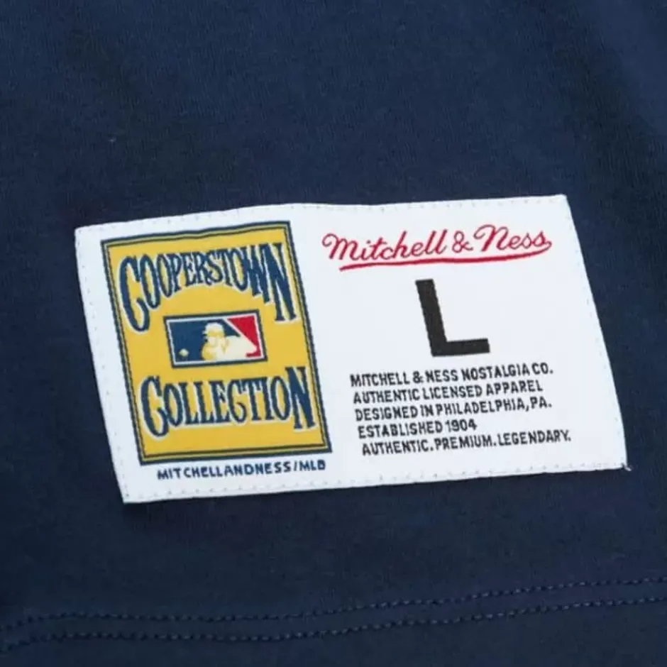 Men Mitchell & Ness T-Shirts & Tops-Color Blocked Ss Tee Boston Red Sox