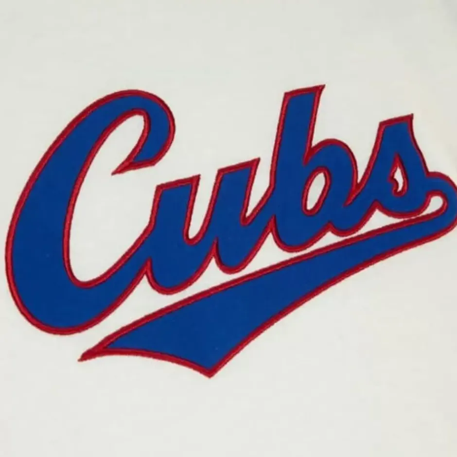 Men Mitchell & Ness T-Shirts & Tops-Color Blocked S/S Tee Chicago Cubs