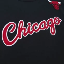 Men Mitchell & Ness T-Shirts & Tops-Color Blocked Ss Tee Chicago Bulls