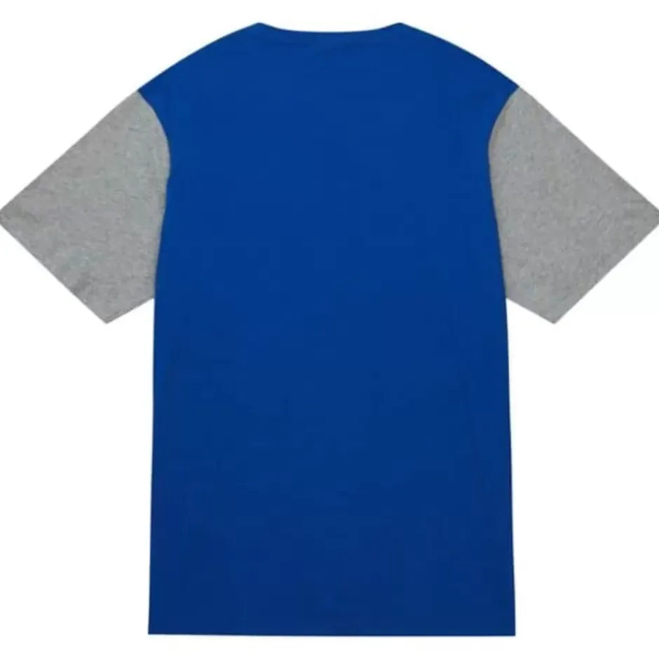 Men Mitchell & Ness T-Shirts & Tops-Color Blocked Ss Tee Chicago Cubs