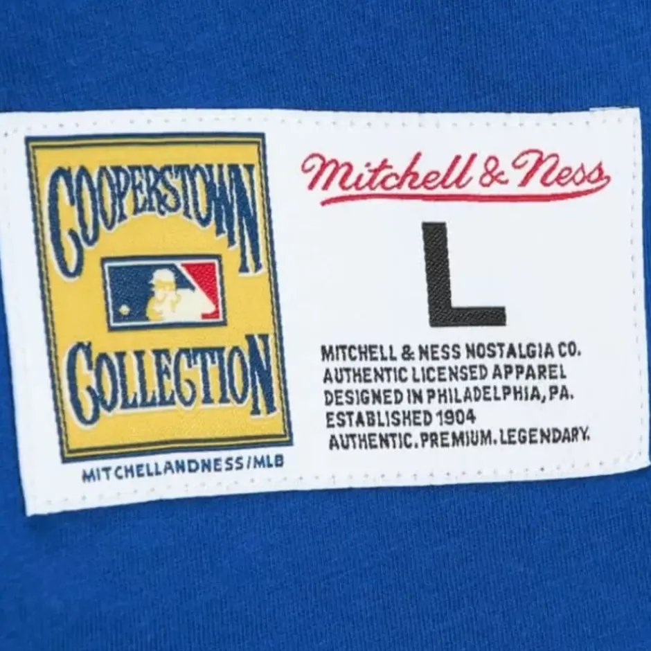 Men Mitchell & Ness T-Shirts & Tops-Color Blocked Ss Tee Chicago Cubs