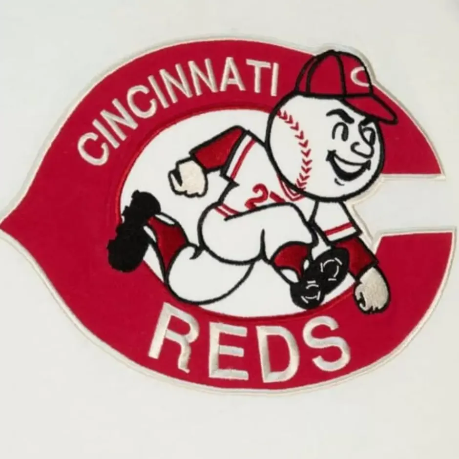 Men Mitchell & Ness T-Shirts & Tops-Color Blocked S/S Tee Cincinnati Reds