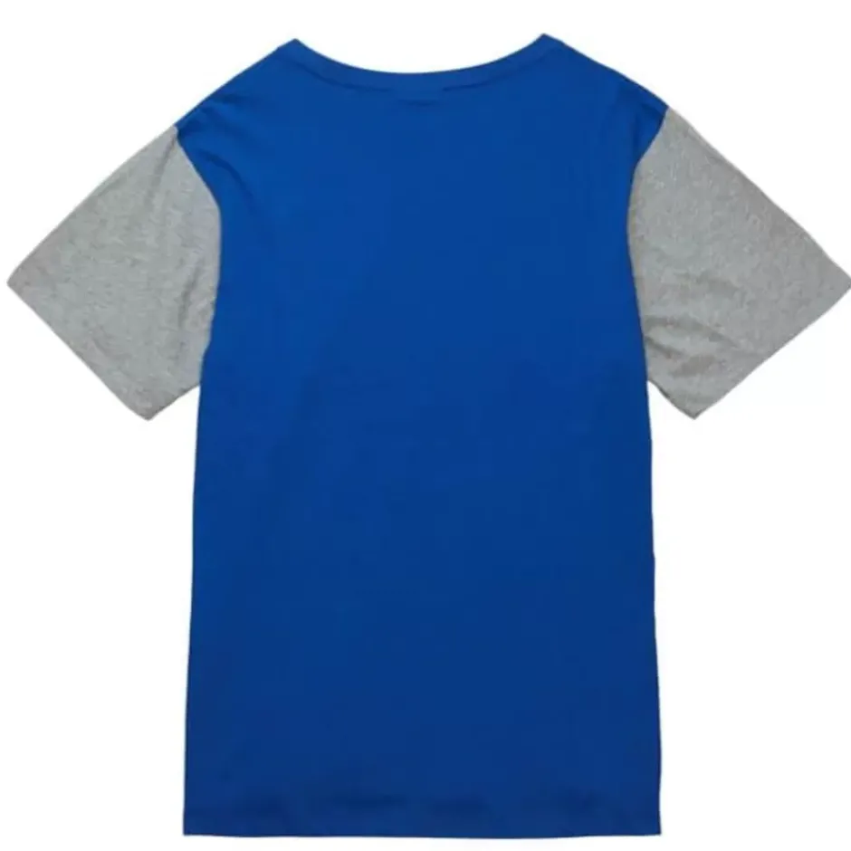 Men Mitchell & Ness T-Shirts & Tops-Color Blocked Ss Tee Denver Nuggets