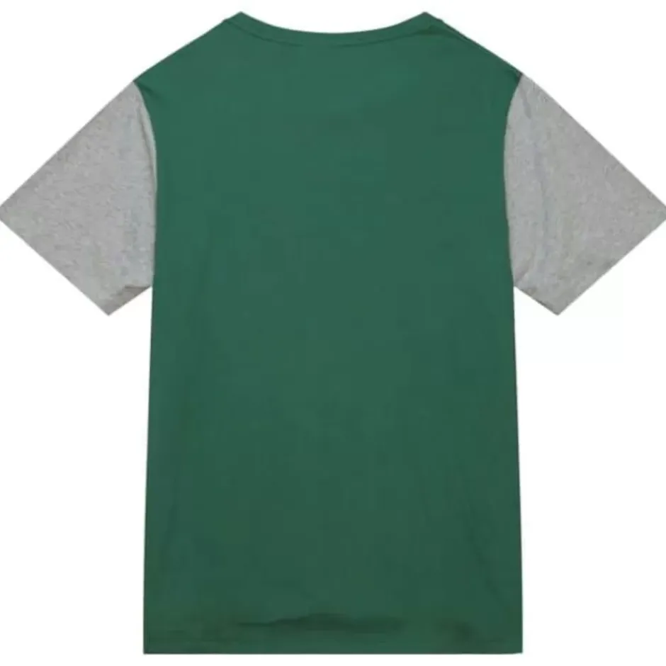 Men Mitchell & Ness T-Shirts & Tops-Color Blocked Ss Tee Florida A&M University