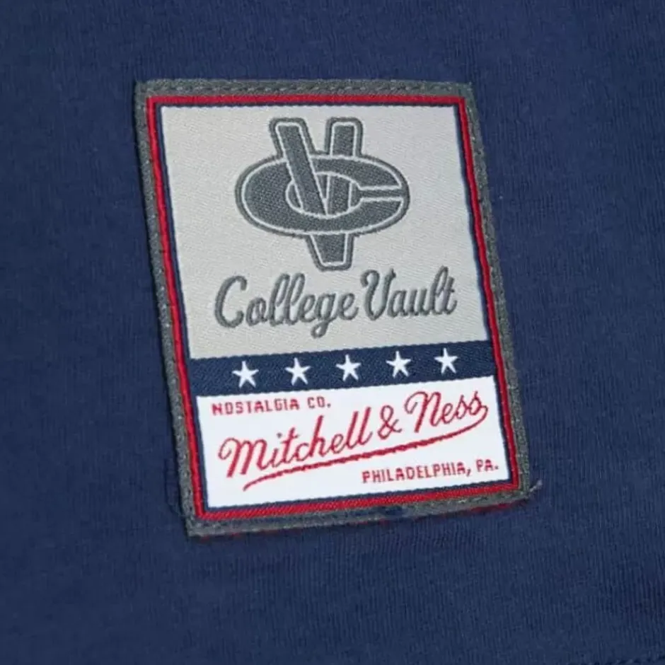 Men Mitchell & Ness T-Shirts & Tops-Color Blocked Ss Tee Georgetown University