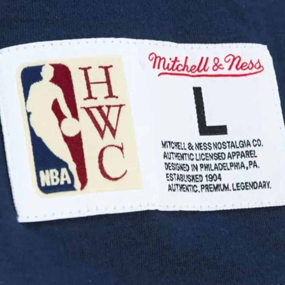 Men Mitchell & Ness T-Shirts & Tops-Color Blocked Ss Tee Golden State Warriors