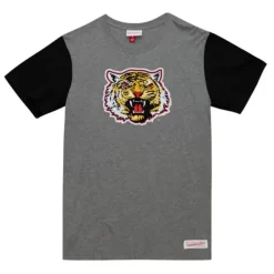 Men Mitchell & Ness T-Shirts & Tops-Color Blocked S/S Tee Grambling State University