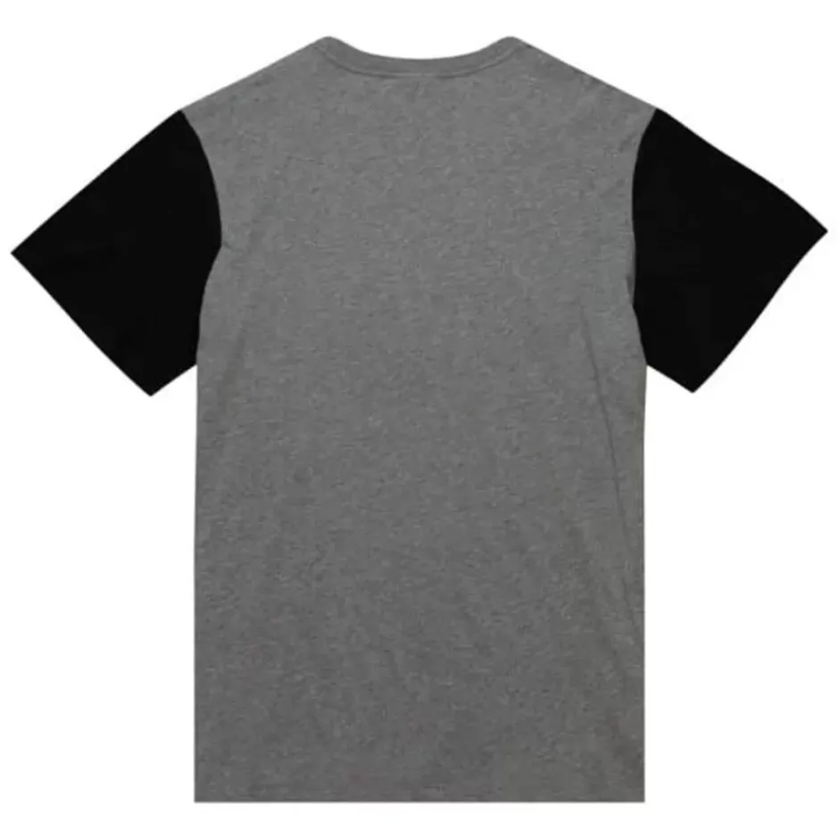 Men Mitchell & Ness T-Shirts & Tops-Color Blocked S/S Tee Grambling State University