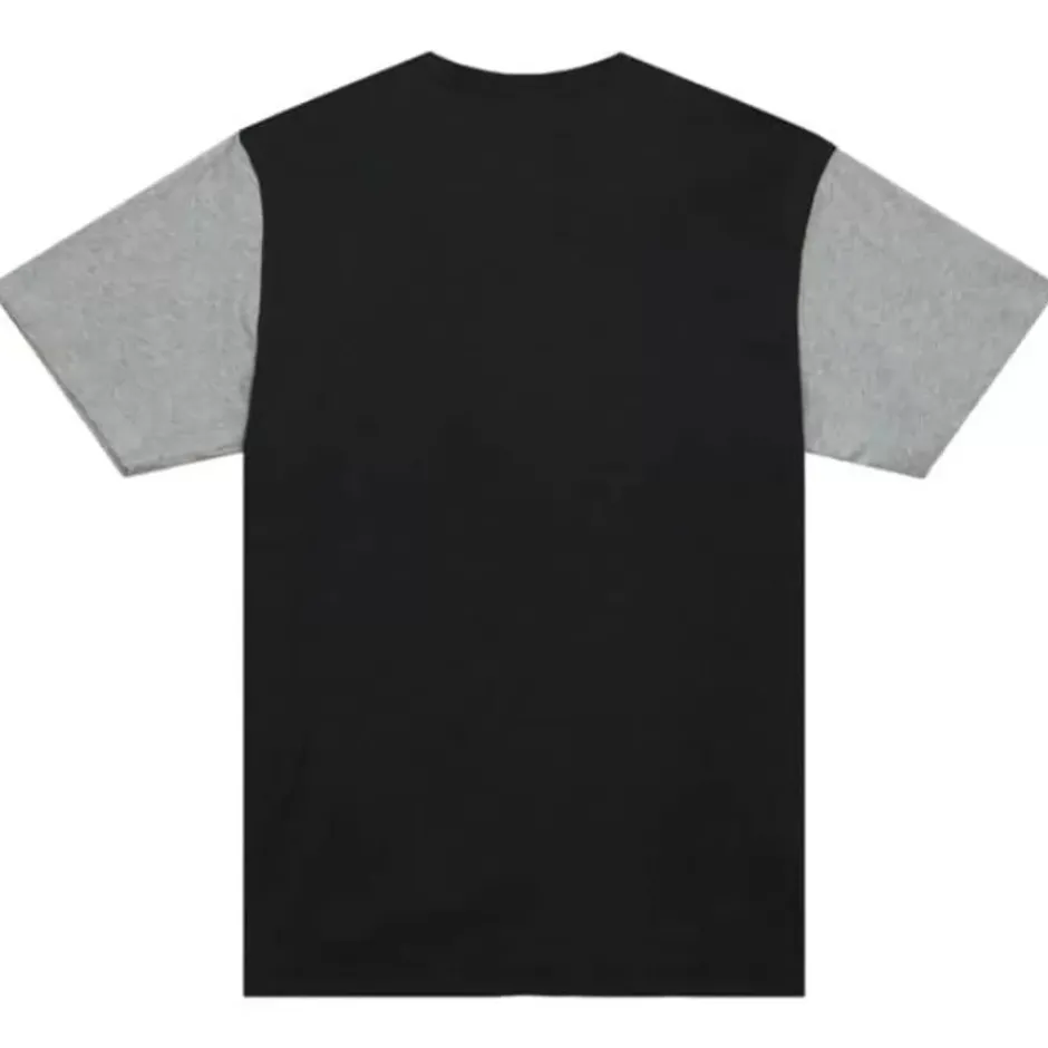 Men Mitchell & Ness T-Shirts & Tops-Color Blocked Ss Tee Grambling State University