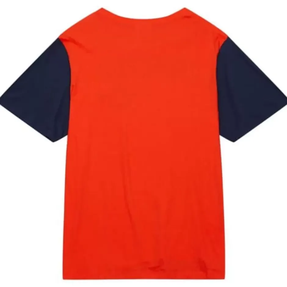 Men Mitchell & Ness T-Shirts & Tops-Color Blocked Ss Tee Houston Astros