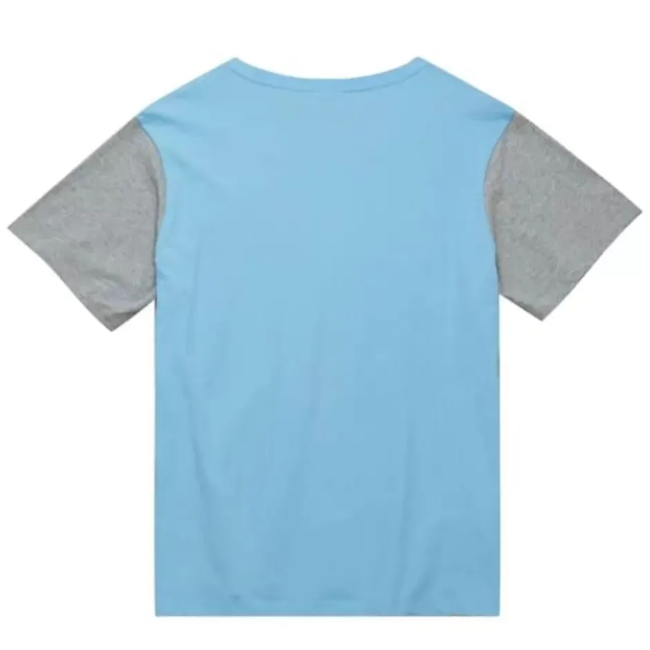 Men Mitchell & Ness T-Shirts & Tops-Color Blocked Ss Tee Kansas City Royals