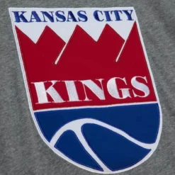 Men Mitchell & Ness T-Shirts & Tops-Color Blocked S/S Tee Kansas City Kings
