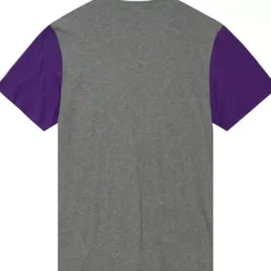 Men Mitchell & Ness T-Shirts & Tops-Color Blocked S/S Tee Louisiana State University