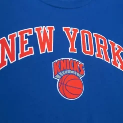 Men Mitchell & Ness T-Shirts & Tops-Color Blocked Ss Tee New York Knicks