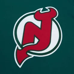 Men Mitchell & Ness T-Shirts & Tops-Color Blocked Ss Tee New Jersey Devils
