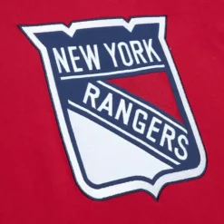 Men Mitchell & Ness T-Shirts & Tops-Color Blocked Ss Tee New York Rangers