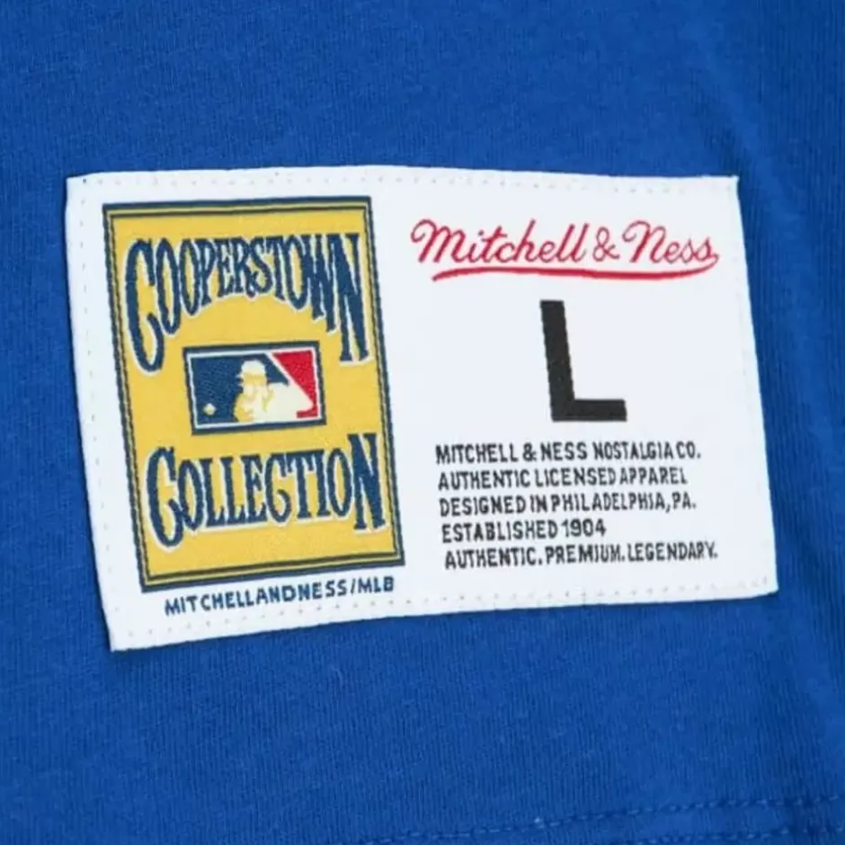 Men Mitchell & Ness T-Shirts & Tops-Color Blocked Ss Tee New York Mets