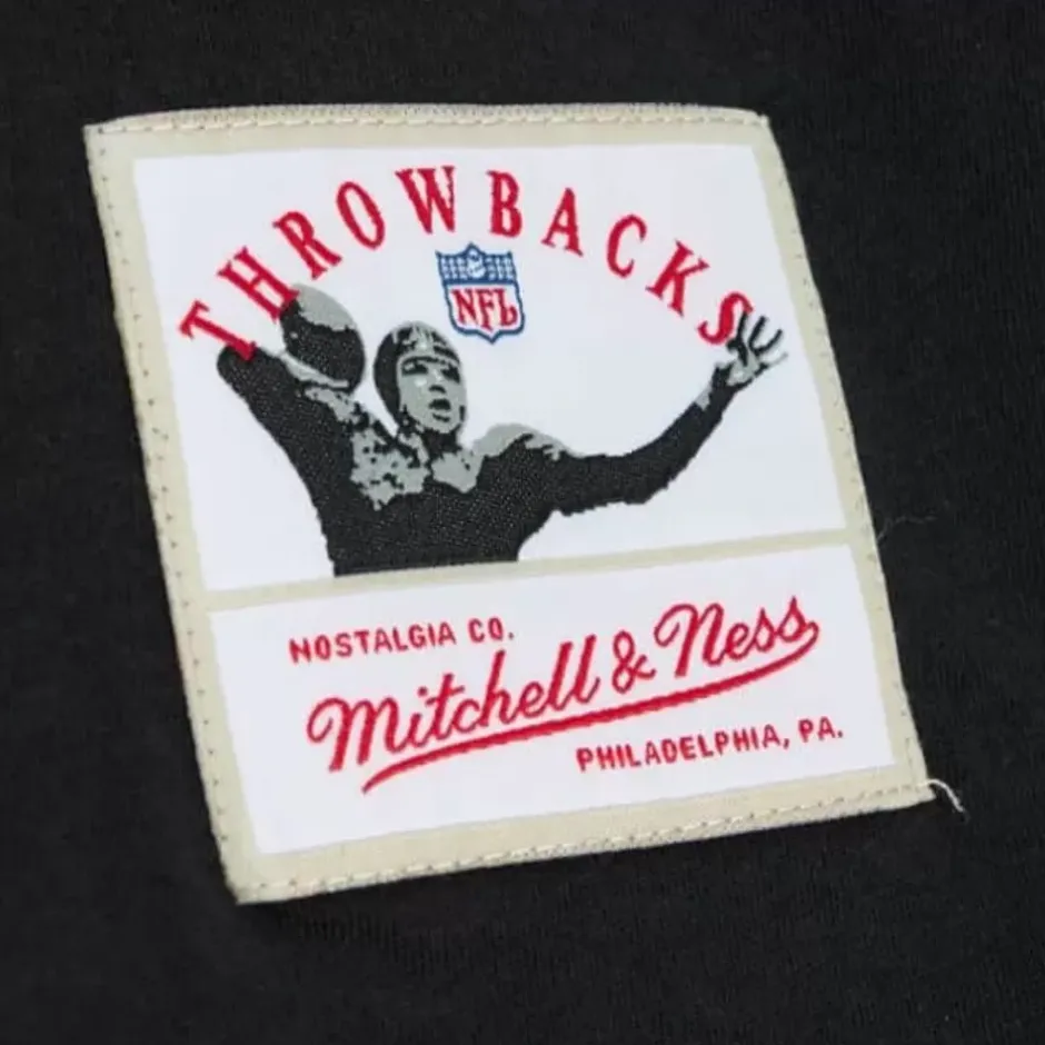 Men Mitchell & Ness T-Shirts & Tops-Color Blocked Ss Tee Oakland Raiders