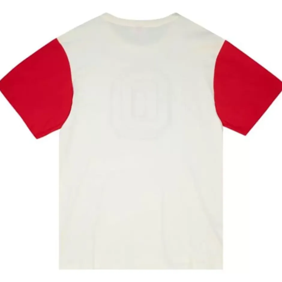 Men Mitchell & Ness T-Shirts & Tops-Color Blocked S/S Tee Ohio State