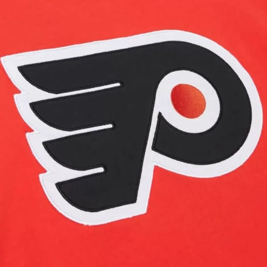 Men Mitchell & Ness T-Shirts & Tops-Color Blocked Ss Tee Philadelphia Flyers