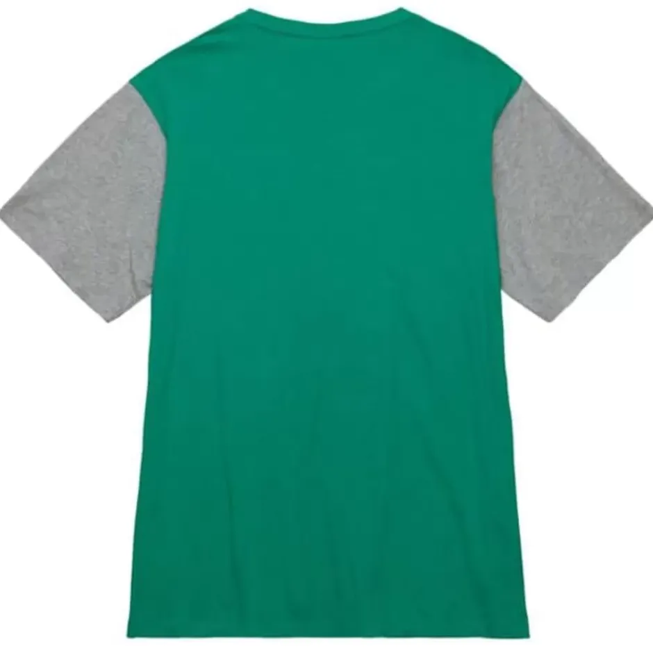 Men Mitchell & Ness T-Shirts & Tops-Color Blocked Ss Tee Philadelphia Eagles