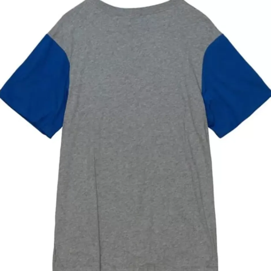 Men Mitchell & Ness T-Shirts & Tops-Color Blocked S/S Tee Philadelphia Athletics