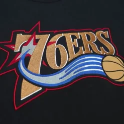 Men Mitchell & Ness T-Shirts & Tops-Color Blocked Ss Tee Philadelphia 76Ers